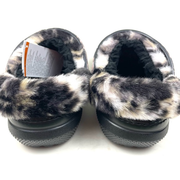 Crocs Classic Fur Sure Clogs Fuzzy Slippers House Shoes Women’s Size 7 8 9 - Picture 3 of 4